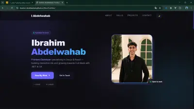 تصميم وتطوير موقع Portfolio
