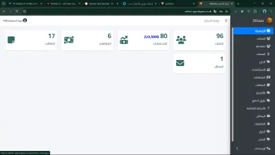 داش بورد لادارة الاعمال
