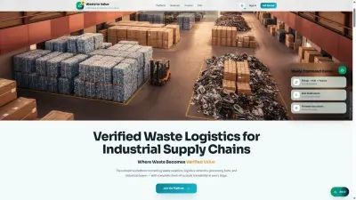 صورة العمل Waste to Value Website – منصة تحويل المخلفات إلى قيمة اقتصادية