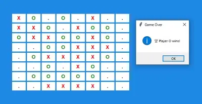 لعبة جوموكو بالذكاء الاصطناعي (Gomoku AI Game)