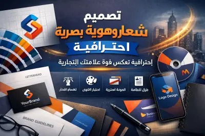 تصميم شعار وهوية بصرية احترافية تعكس قوة علامتك التجارية