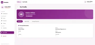 لوحه تحكم احترافيه لاداره المنتجات والمستخدمين (Admin Dashboard)