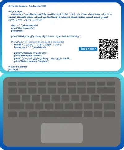 كارت إهداء تخرج أو ذكرى جماعية