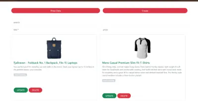 نظام إدارة بيانات متكامل (CRUD System) مع ربط API.