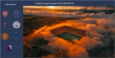 داشبورد عن الدوري الإنجليزي (Premier League)– التوب 6