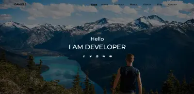 قالب بورتفوليو باستخدام Bootstrap