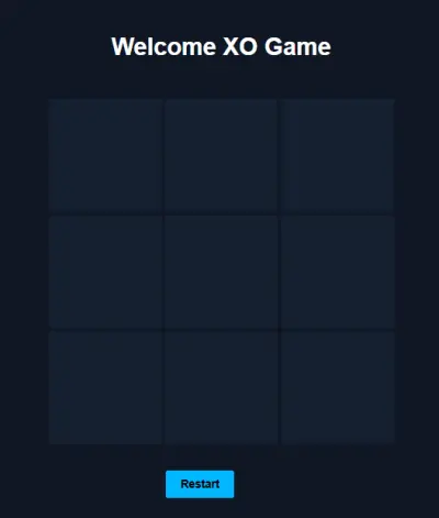 لعبة XO او tic tac toc