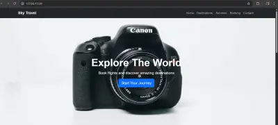 Professional Travel Booking Website (HTML, CSS, Bootstrap)