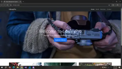 Library Management System – موقع إدارة مكتبة إلكترونية