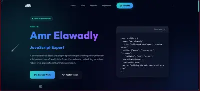 Portfolio landing page