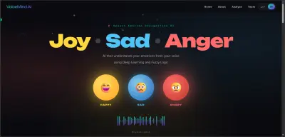 موقع تعليمي لنماذج ذكاء اصطناعي لتصنيف المشاعر من الصوت
