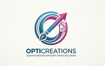 تصميم شعار احترافي يدمج بين الفن والبيانات المنظمة.