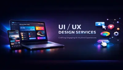 تصميم UI/UX حديث لتطبيق موبايل وموقع ويب