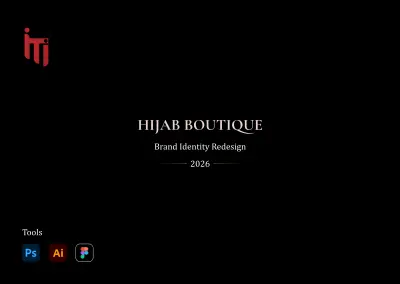 إعادة تصميم شعار احترافي للعلامة التجارية "Hijab Boutique"