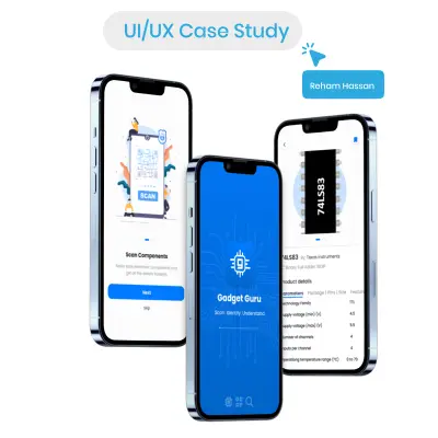 دراسة حالة UI/UX كاملة  لتطبيق موبايل