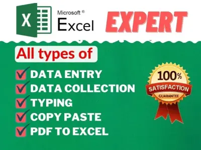 إدخال البيانات واستخراجها بدقة واحترافية Excel | Word | PDF