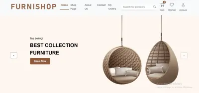 تطوير واجهة متجر إلكتروني تشمل Cart و Wishlist ونظام كوبونات