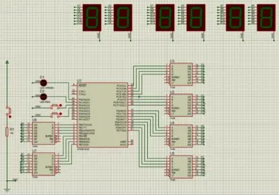 Digital clock using ATmega32