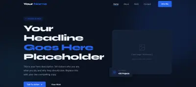 صورة العمل React Single Page Portfolio / Landing Page
