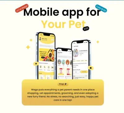 تصميم تطبيق لخدمات الحيوانات الاليفة