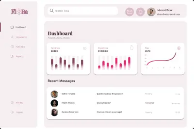 تصميم داش بورد احترافيه