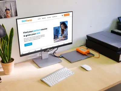 تصميم UI/UX لمنصة تبادل المهارات SkillSwap
