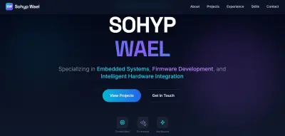 تصميم موقع Portfolio و CV احترافي