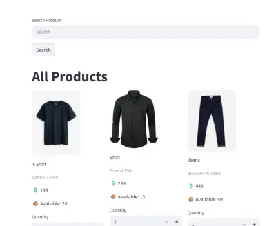 نظام إدارة متجر إلكتروني كامل باستخدام Streamlit