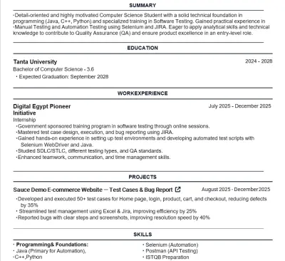كتابة CV احترافي بشكل منظم وواضح