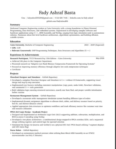 عمل cv احترافي