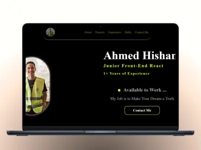 معرض أعمال شخصي (Portfolio) احترافي