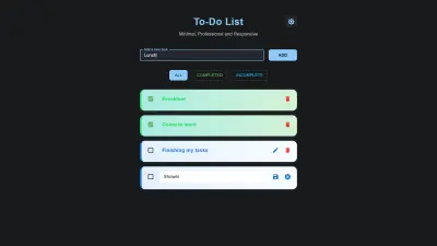 تطبيق إدارة المهام (To-Do List)