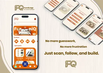 FurniQ app - for Smart furniture - Adobe XD