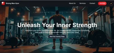 GYM Landing Page
