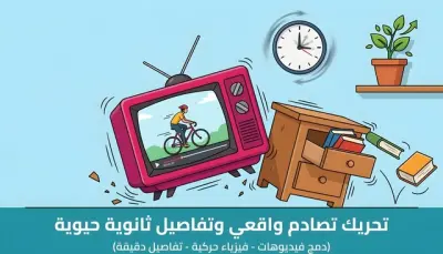 دمج الفيديوهات داخل الشاشات ومحاكاة الحركة للعناصر 2D