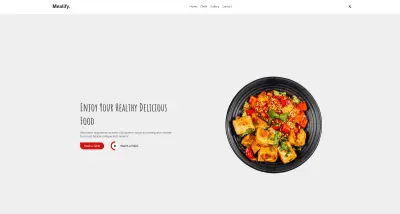 mealify restraunt and menu website