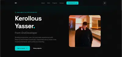 معرض أعمال شخصي تفاعلي (Interactive Personal Portfolio).