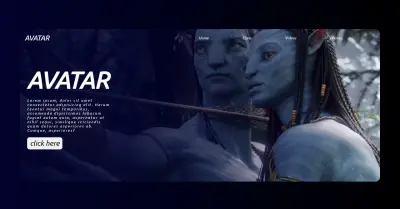 صفحة هبوط لفيلم Avatar