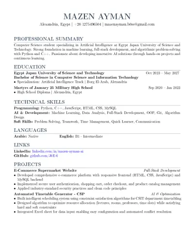 تصميم سيرة ذاتية احترافية (Professional CV Design)