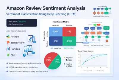 Amazon Review Sentiment Analysis باستخدام Deep Learning (LSTM)