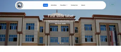 واجهة موقع إلكتروني متجاوبة مع واجهة مستخدم عصرية وميزات تفاعلية