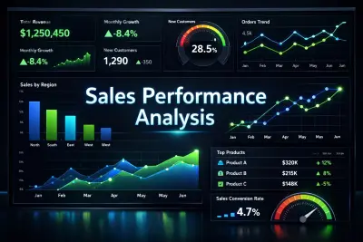 لوحة تحكم تفاعلية لتحليل مبيعات شركة تجارة تجزئة