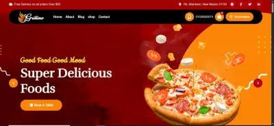 موقع الكتروني لمطعم grillino  متجاوب