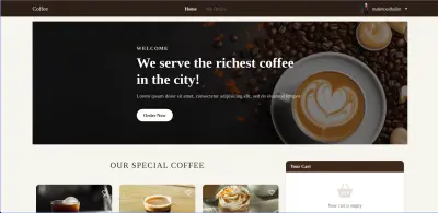 نظام إدارة كافتيريا باستخدام PHP