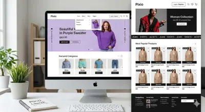 Modern E-Commerce Fashion Website UI | Responsive Front-End Design