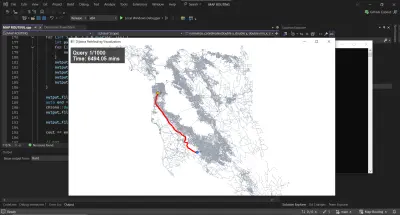 تطبيق تحديد أقصر مسار على الخريطة باستخدام خوارزمية Dijkstra