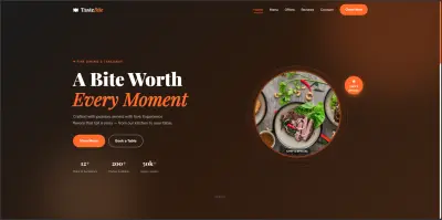صورة العمل TasteBite FrontEnd project