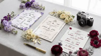 تصاميم دعوات زفاف استثنائية