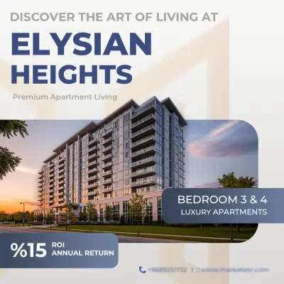 تصميم إعلان عقاري احترافي لشقق فاخرة (Real Estate Ad Design)