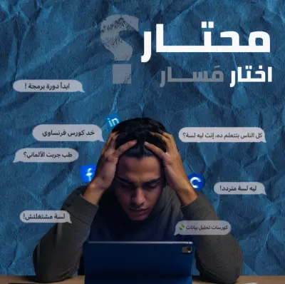 تصميم إعلان إبداعي لحملة تعليمية وتحفيزية (Educational Social Media Ad)